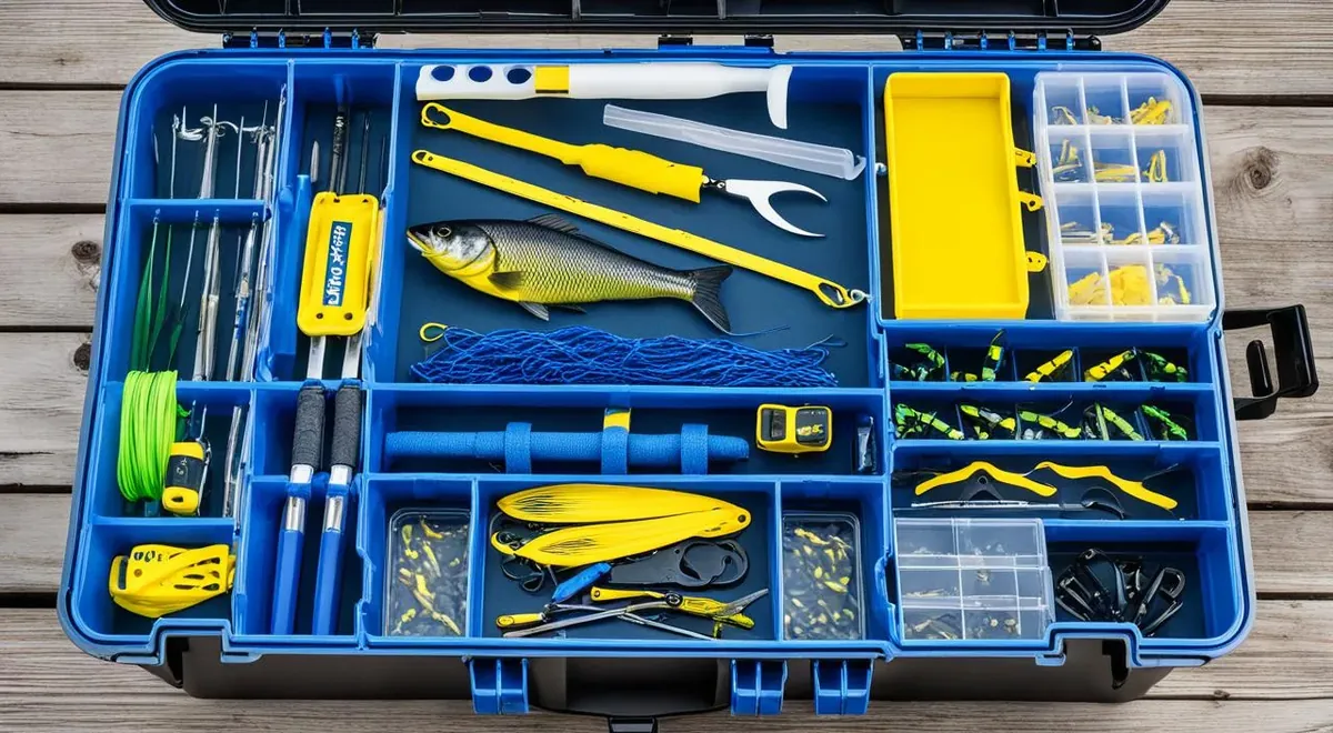 Caixa de plástico para pesca do kit AnglerTech Pro